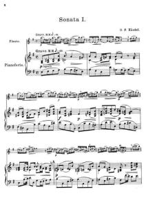 亨德尔 7首长笛奏鸣曲 Flute Sonatas 钢琴与长笛 总谱 Piano Handel 琴谱