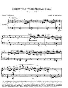 古典音乐大师贝多芬的一些钢琴曲