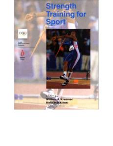 Handbook of Sports Medicine and Science Strength Training for Sport