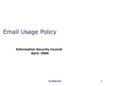 7.信息安全管理体系培训教材Training for Email Usage Policy