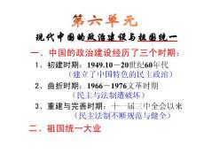 历史：第20课《新中国的民主政治建设》课件（人教版必修一）