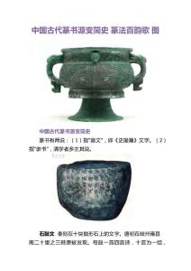 中国古代篆书源变简史 篆法百韵歌 图