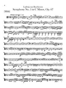 贝多芬c小调第五交响曲 中提琴分谱