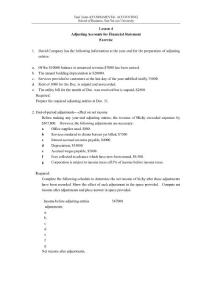基础会计学英文习题库Lesson04-exercises