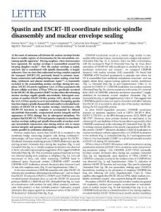 [PDF] Spastin and ESCRT-III coordinate mitotic spindle disassembly and nuclear envelope sealing