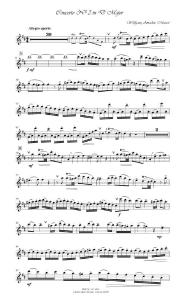 长笛协奏曲（莫扎特沃尔夫冈莫扎特传）D大调314285 长笛分谱