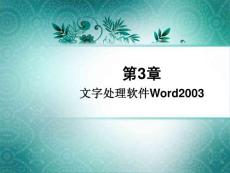 中文版Word2003教程