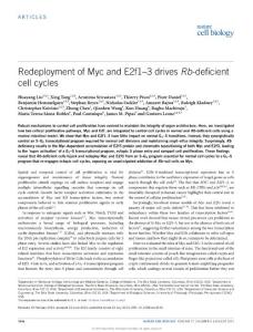 ncb3210_Redeployment of Myc and E2f1–3 drives Rb-deficient cell cycles