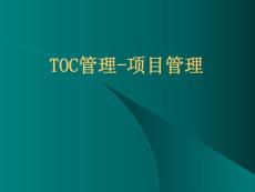 TOC管理-项目管理