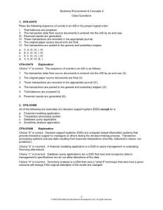 美国注册会计师考试（AICPA）贝克权威复习资料Becker CPA Review -2009 B-4 Class Questions Preview