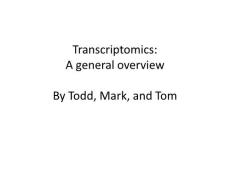 transcriptomics