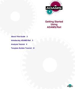 1）Getting Started Using ADAMS-Rail