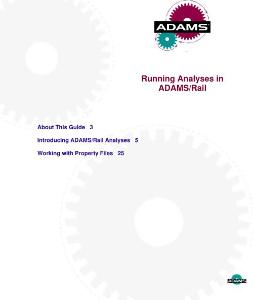 4）Running Analyses in ADAMS-Rail