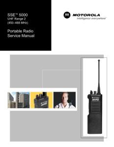 Motorola sse 5000 Detailed service manual