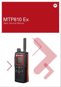 Motorola MTP 810 Ex Basic service manual