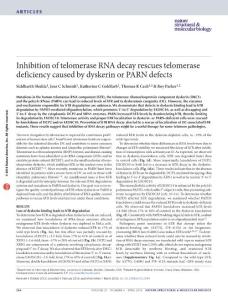 nsmb.3184-Inhibition of telomerase RNA decay rescues telomerase deficiency caused by dyskerin or PARN defects