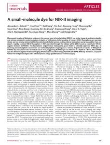 nmat4476-A small-molecule dye for NIR-II imaging