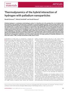 nmat4480-Thermodynamics of the hybrid interaction of hydrogen with palladium nanoparticles