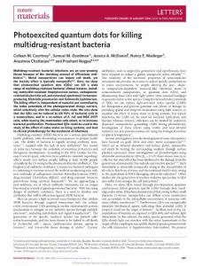 nmat4542-Photoexcited quantum dots for killing multidrug-resistant bacteria