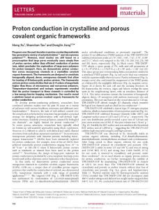 nmat4611-Proton conduction in crystalline and porous covalent organic frameworks