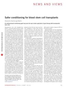 nbt.3629-Safer conditioning for blood stem cell transplants