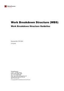 032-000-PMW-145 Work Breakdown Structure(WBS)Guideline