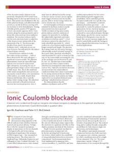 nmat4701-Nanopores- Ionic Coulomb blockade