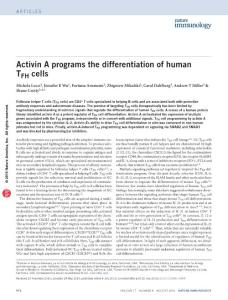ni.3494-Activin A programs the differentiation of human TFH cells