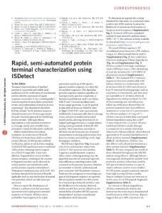 nbt.3621-Rapid, semi-automated protein terminal characterization using ISDetect