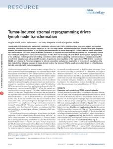ni.3492-Tumor-induced stromal reprogramming drives lymph node transformation