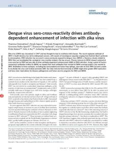 ni.3515-Dengue virus sero-cross-reactivity drives antibody-dependent enhancement of infection with zika virus