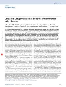 ni.3523-CD1a on Langerhans cells controls inflammatory skin disease