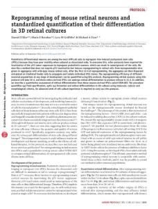 nprot.2016.109-Reprogramming of mouse retinal neurons and standardized quantification of their differentiation in 3D retinal cultures