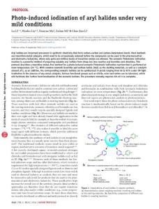 nprot.2016.125-Photo-induced iodination of aryl halides under very mild conditions