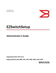 Brocade EZSwitchSetup Administrator´s Guide