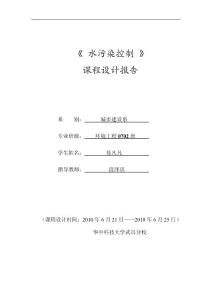 课程设计报告 模版2
