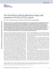 nsmb.3334-The role of break-induced replication in large-scale expansions of (CAG)n-(CTG)n repeats