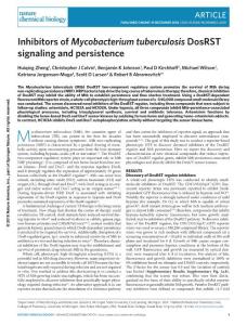 nchembio.2259-Inhibitors of Mycobacterium tuberculosis DosRST signaling and persistence