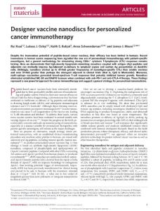 nmat4822-Designer vaccine nanodiscs for personalized cancer immunotherapy