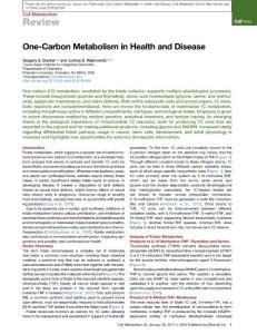 Cell Metabolism-2017-One-Carbon Metabolism in Health and Disease