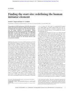 Genes Dev.-2017-Kugel-1-2-Finding the start site redefining the human initiator element