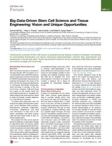 Cell Stem Cell-2017-Big-Data-Driven Stem Cell Science and Tissue Engineering Vision and Unique Opportunities