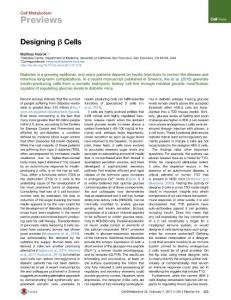 Cell Metabolism-2017-Designing β Cells