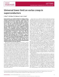 nmat4840-Universal lower limit on vortex creep in superconductors