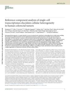 ng.3818-Reference component analysis of single-cell transcriptomes elucidates cellular heterogeneity in human colorectal tumors