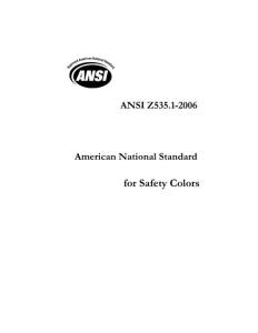 美国国家标准 ANSI Z535.1-2006 安全色标准（32P）