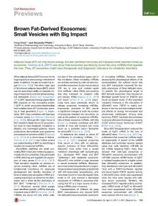 Cell Metabolism-2017-Brown Fat-Derived Exosomes- Small Vesicles with Big Impact