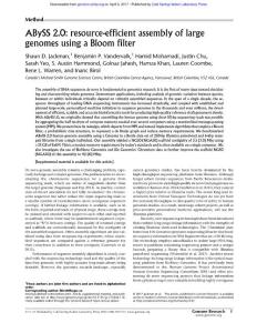 Genome Res.-2017-Jackman-ABySS 2.0 resource-efficient assembly of large genomes using a Bloom filter