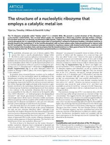 nchembio.2333-The structure of a nucleolytic ribozyme that employs a catalytic metal ion