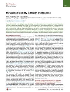 Cell Metabolism-2017-Metabolic Flexibility in Health and Disease